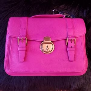 Polo Ralph Lauren Leather Pink Messenger Purse